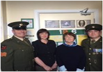 army visit school